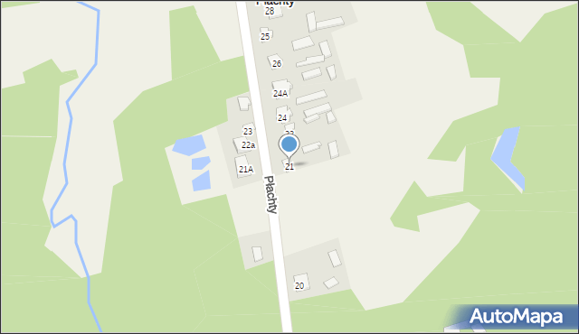 Płachty, Płachty, 21, mapa Płachty