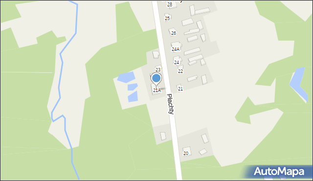 Płachty, Płachty, 21A, mapa Płachty