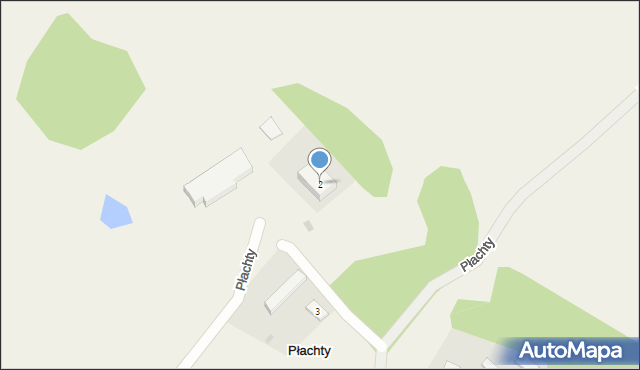 Płachty, Płachty, 2, mapa Płachty