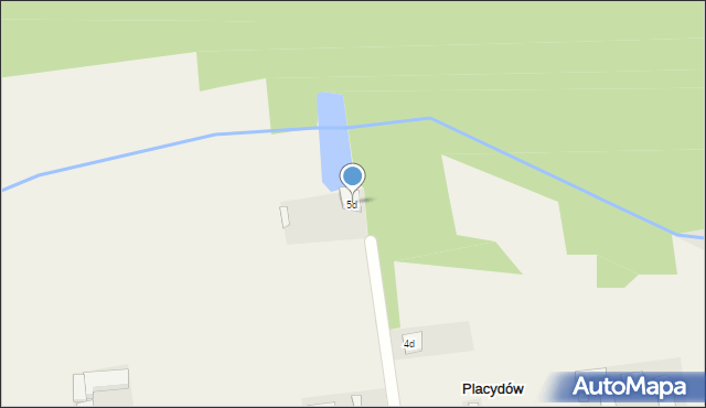 Placydów, Placydów, 5d, mapa Placydów