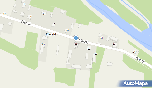 Płaczki, Płaczki, 11, mapa Płaczki