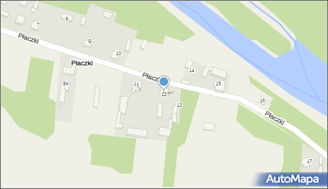 Płaczki, Płaczki, 12, mapa Płaczki