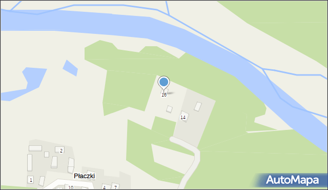 Płaczki, Płaczki, 16, mapa Płaczki