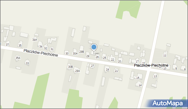 Płaczków-Piechotne, Płaczków-Piechotne, 28, mapa Płaczków-Piechotne