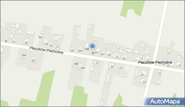 Płaczków-Piechotne, Płaczków-Piechotne, 29, mapa Płaczków-Piechotne