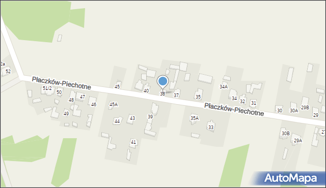 Płaczków-Piechotne, Płaczków-Piechotne, 38, mapa Płaczków-Piechotne