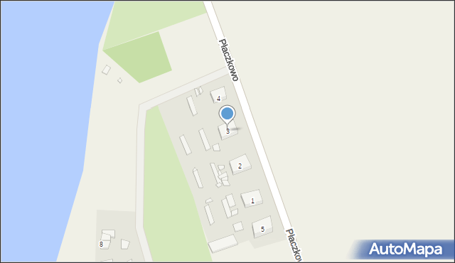 Płaczkowo, Płaczkowo, 3, mapa Płaczkowo