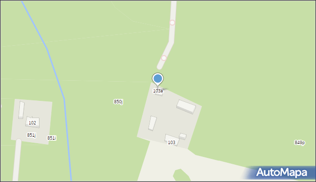 Plany, Plany, 103a, mapa Plany