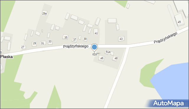 Płaska, Płaska, 61b, mapa Płaska