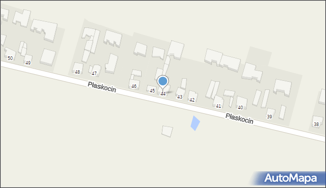 Płaskocin, Płaskocin, 44, mapa Płaskocin