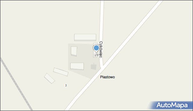 Płastowo, Płastowo, 1/3, mapa Płastowo