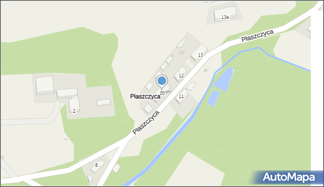 Płaszczyca, Płaszczyca, 10, mapa Płaszczyca