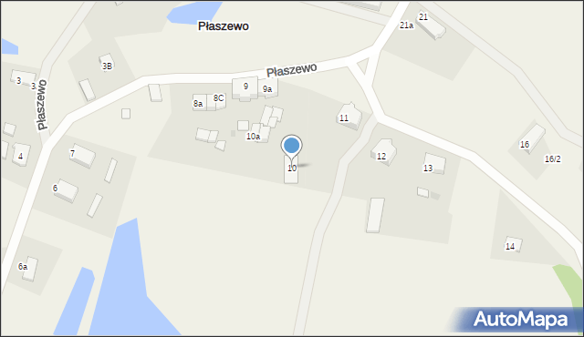 Płaszewo, Płaszewo, 10, mapa Płaszewo