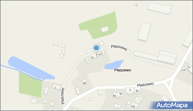 Płaszewo, Płaszewo, 2a, mapa Płaszewo