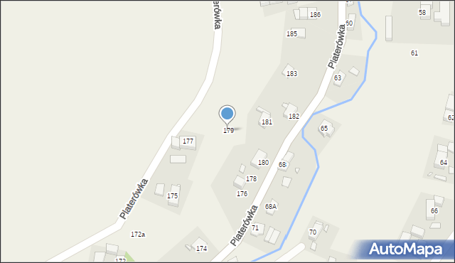 Platerówka, Platerówka, 179, mapa Platerówka