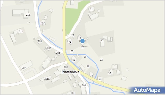 Platerówka, Platerówka, 27, mapa Platerówka