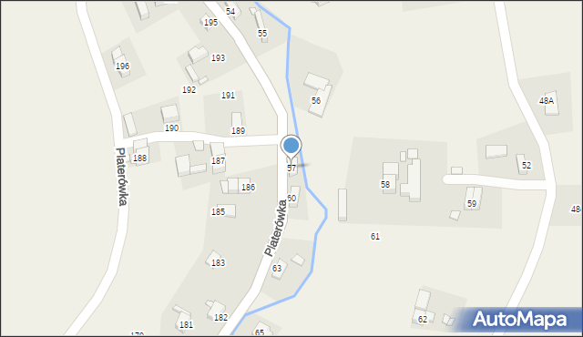 Platerówka, Platerówka, 57, mapa Platerówka