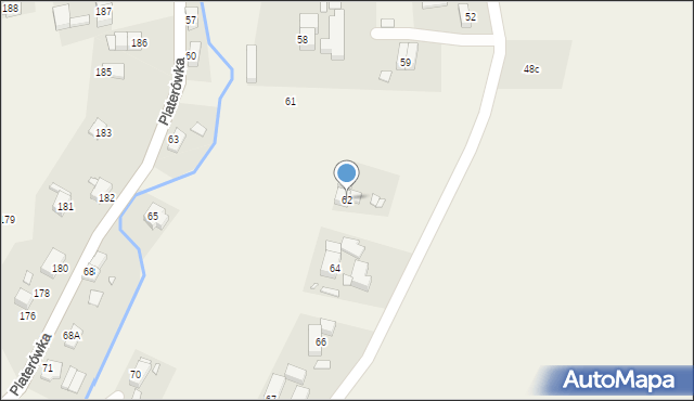 Platerówka, Platerówka, 62, mapa Platerówka