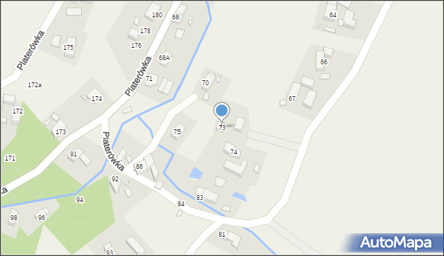 Platerówka, Platerówka, 73, mapa Platerówka