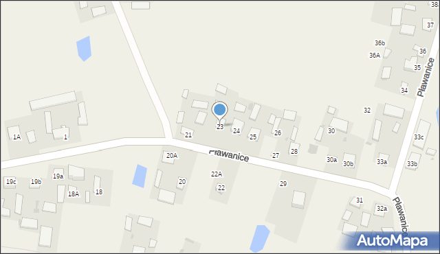 Pławanice, Pławanice, 23, mapa Pławanice