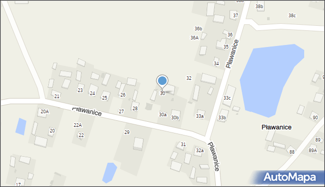 Pławanice, Pławanice, 30, mapa Pławanice