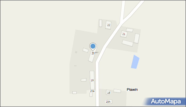 Pławin, Pławin, 20, mapa Pławin