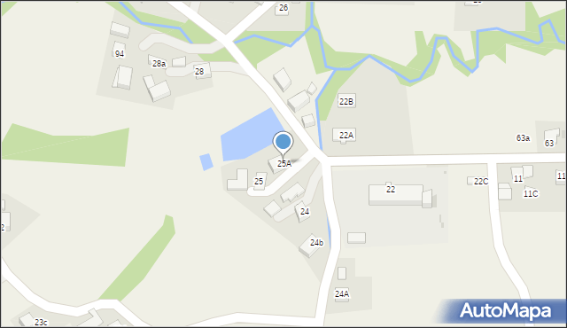 Pławna, Pławna, 25A, mapa Pławna