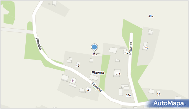 Pławna, Pławna, 42a, mapa Pławna