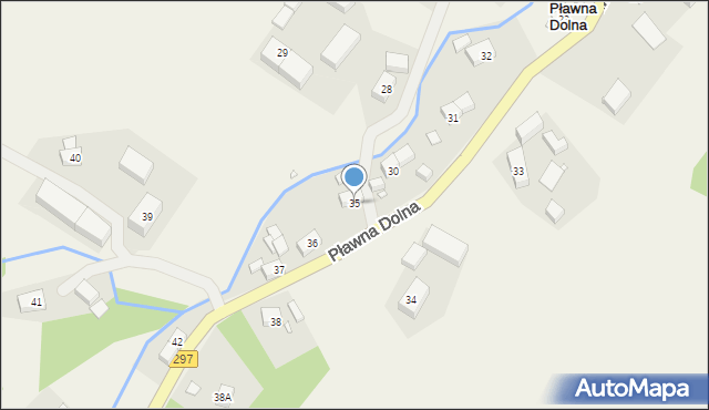 Pławna Dolna, Pławna Dolna, 35, mapa Pławna Dolna