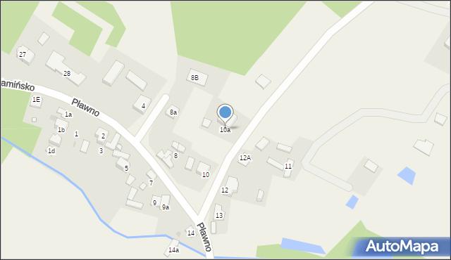 Pławno, Pławno, 10a, mapa Pławno