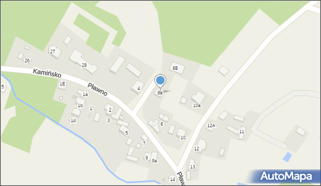 Pławno, Pławno, 8a, mapa Pławno