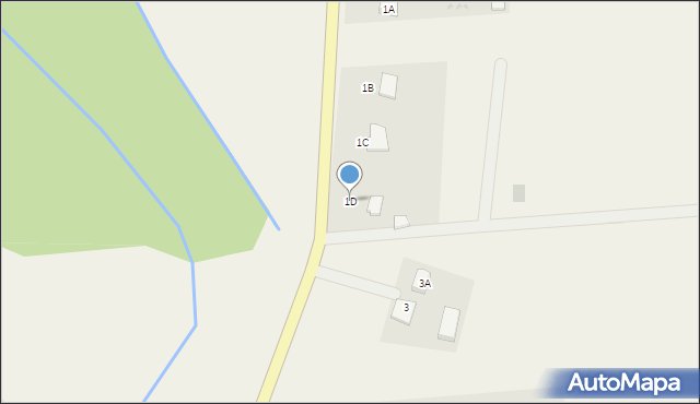 Pławno, Pławno, 1D, mapa Pławno