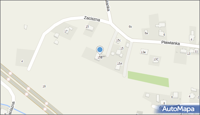 Pławy, Pławianka, 15B, mapa Pławy