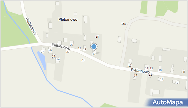 Plebanowo, Plebanowo, 17, mapa Plebanowo