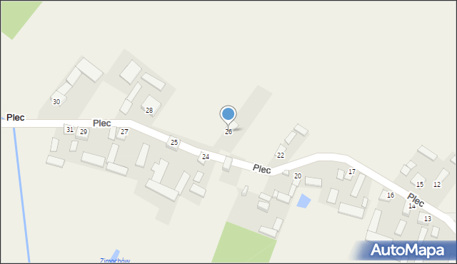 Plec, Plec, 26, mapa Plec