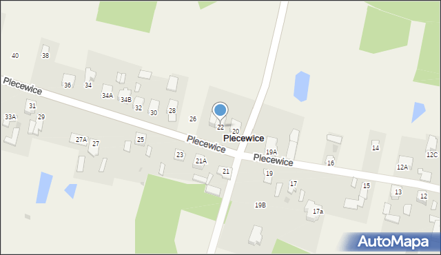 Plecewice, Plecewice, 22, mapa Plecewice