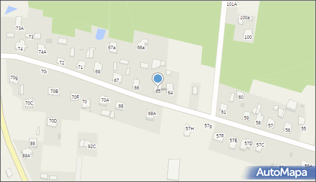 Plecewice, Plecewice, 65, mapa Plecewice