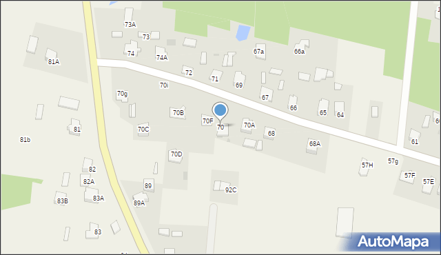 Plecewice, Plecewice, 70, mapa Plecewice