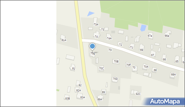 Plecewice, Plecewice, 70g, mapa Plecewice