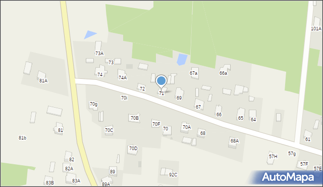 Plecewice, Plecewice, 71, mapa Plecewice