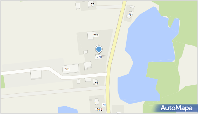 Plecewice, Plecewice, 77D, mapa Plecewice