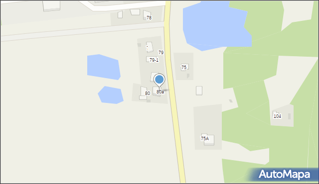 Plecewice, Plecewice, 80a, mapa Plecewice
