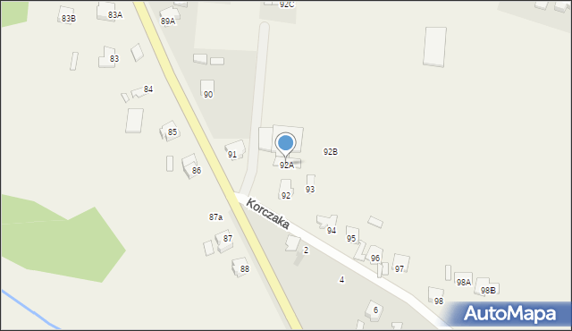 Plecewice, Plecewice, 92A, mapa Plecewice