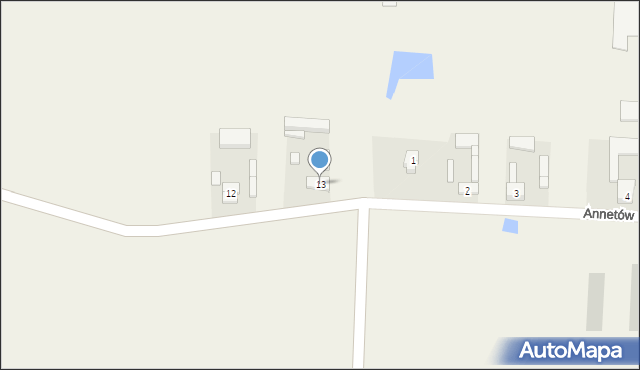 Plecka Dąbrowa, Plecka Dąbrowa, 13, mapa Plecka Dąbrowa