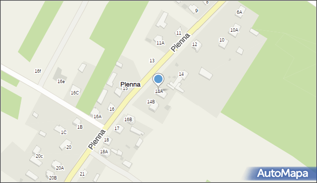 Plenna, Plenna, 14A, mapa Plenna