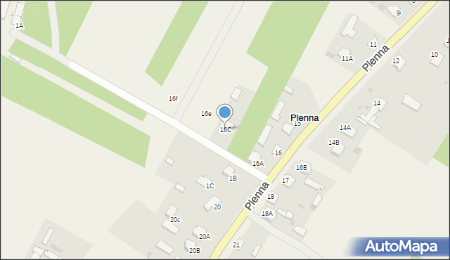 Plenna, Plenna, 16C, mapa Plenna