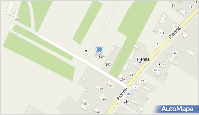 Plenna, Plenna, 16e, mapa Plenna