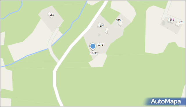 Pleśna, Pleśna, 107A, mapa Pleśna