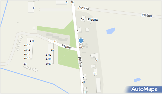 Pleśna, Pleśna, 4/1, mapa Pleśna