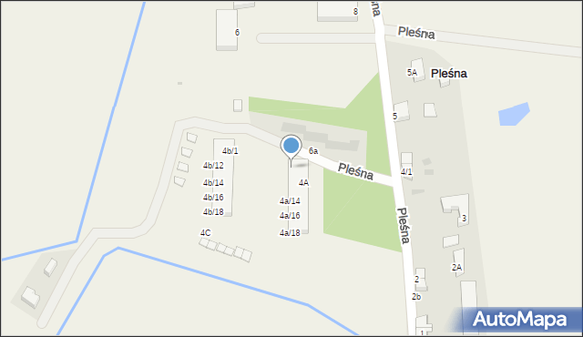 Pleśna, Pleśna, 4a/10, mapa Pleśna